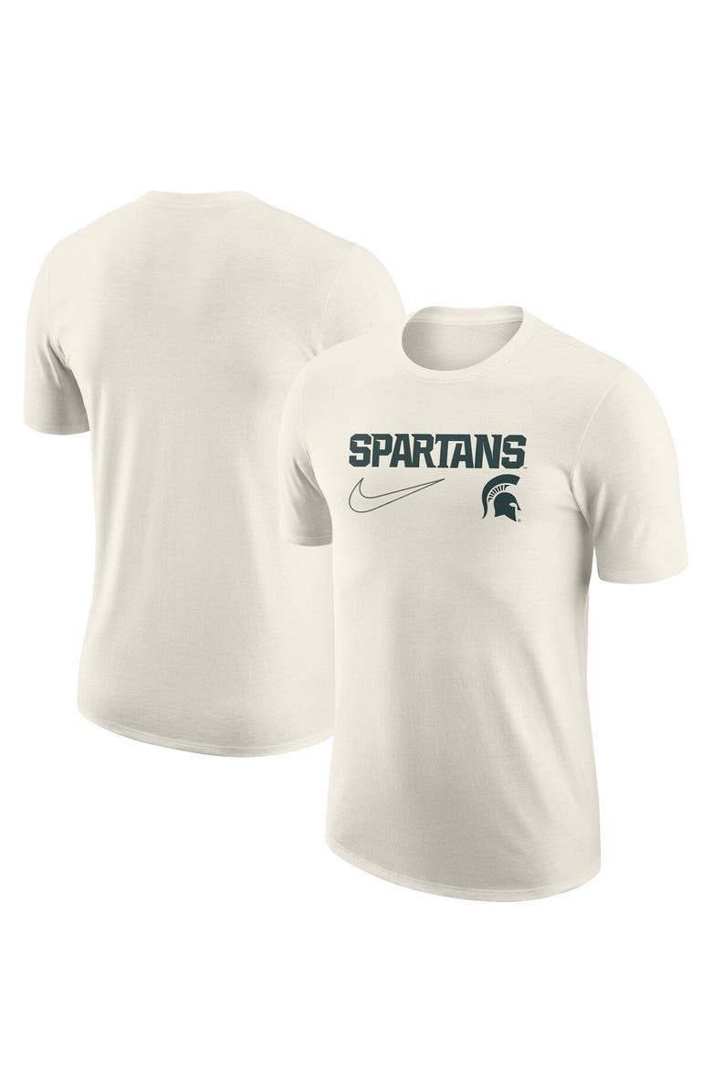 Nike Men's Nike Michigan State Spartans Natural Swoosh Max90 Loose Fit T-Shirt, Main, color, 