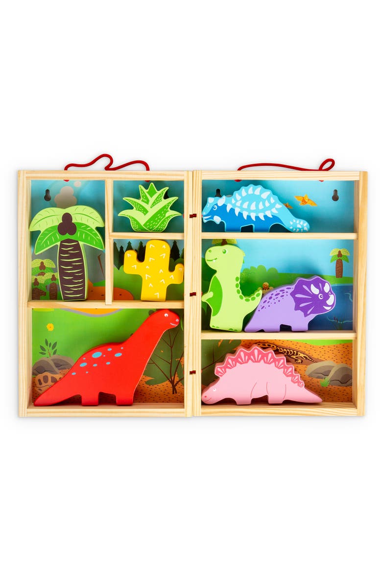 Bigjigs Toys Dinosaur Animal Playbox, Main, color, Multicoloured