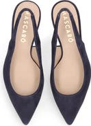 MASCARO Suede Pointed Toe Slingback