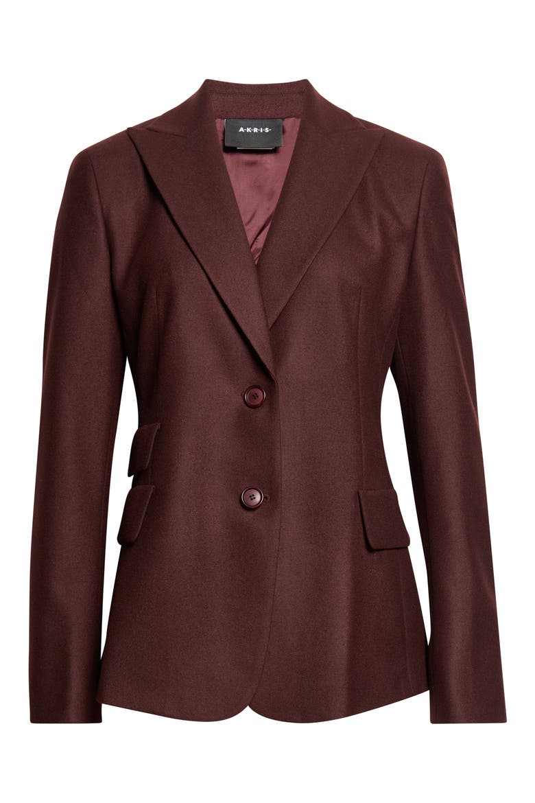 Hans Wool Stretch Flannel Jacket, Main, color, MERLOT RED