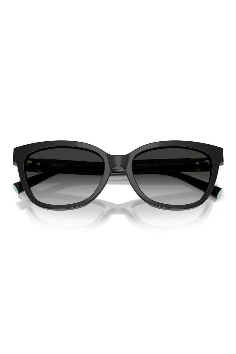 55mm Gradient Cat Eye Sunglasses, Alternate, color, BLACK/ GREY GRADIENT