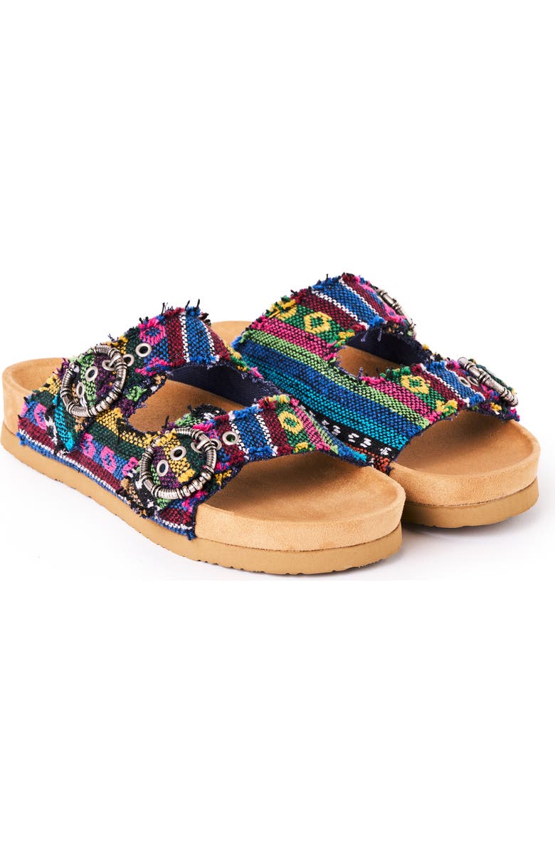 Minnetonka Georgine Slide Sandal, Alternate, color, Shadow Geo