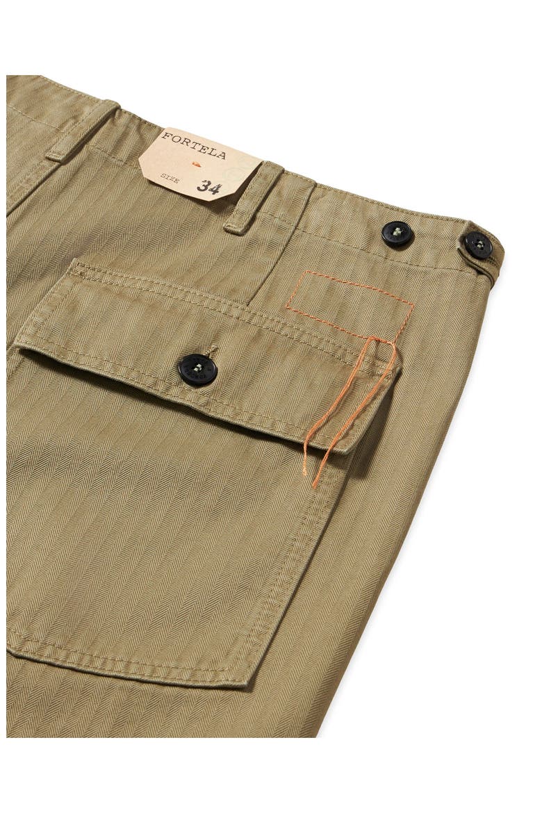 Newfatigue Herringbone Cotton Fatigue Trousers, Alternate, color, OLIVE