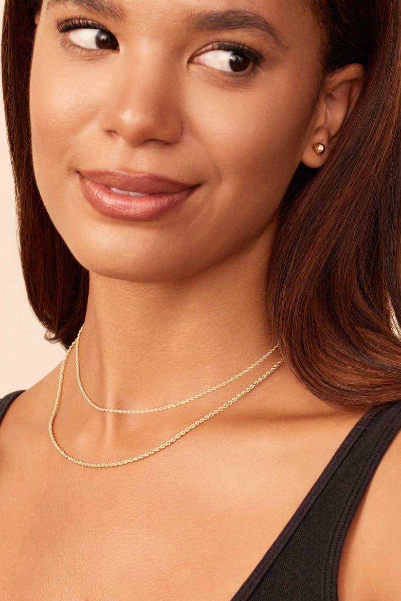 10K Gold Roman Rope Bold Chain Necklace, Alternate, color, Yellow Gold