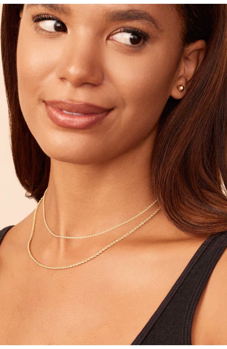 Oradina 14K Gold Roman Rope Bold Chain Necklace, Alternate, color, Yellow Gold