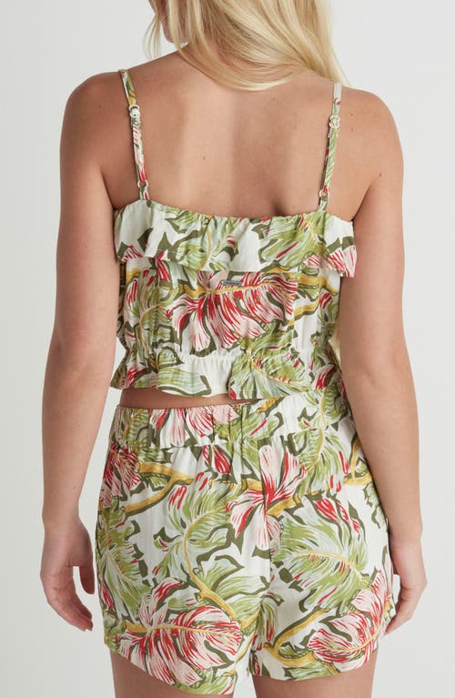 Hurley Malibu Crop Camisole In Green