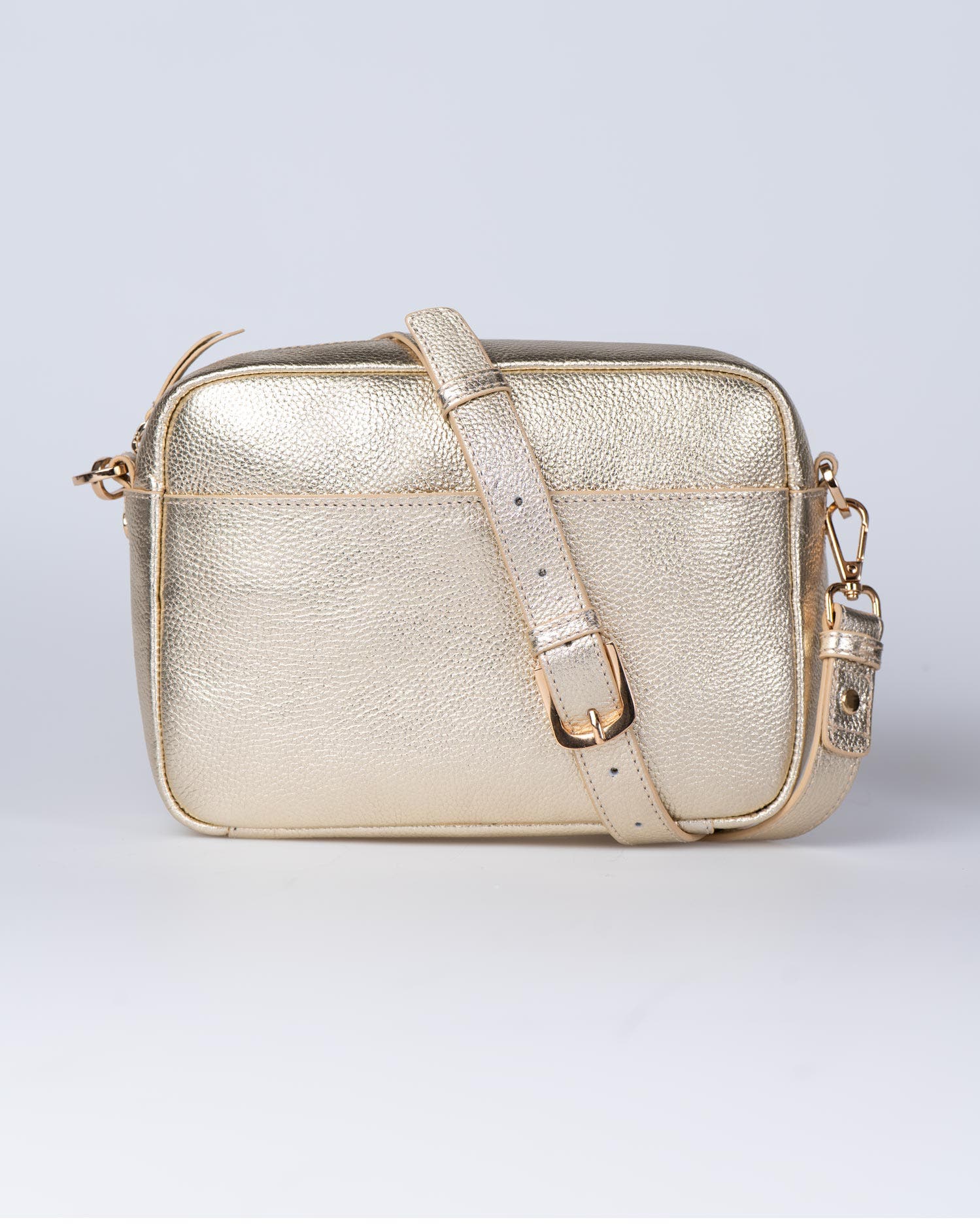 Kettlewell Cross Body Bag, Main, color, Pale Gold Metallic