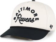 '47 Women's '47 Natural Baltimore Ravens Rope Script Hitch Adjustable Hat