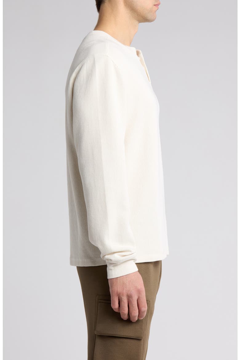 English Cotton Henley, Alternate, color, OFF WHITE