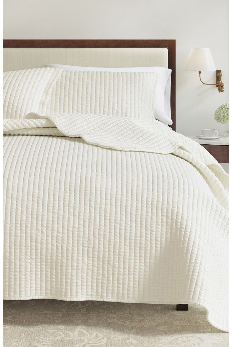 Channel Stitch Quilt Set, Alternate, color, WHISPER WHITE