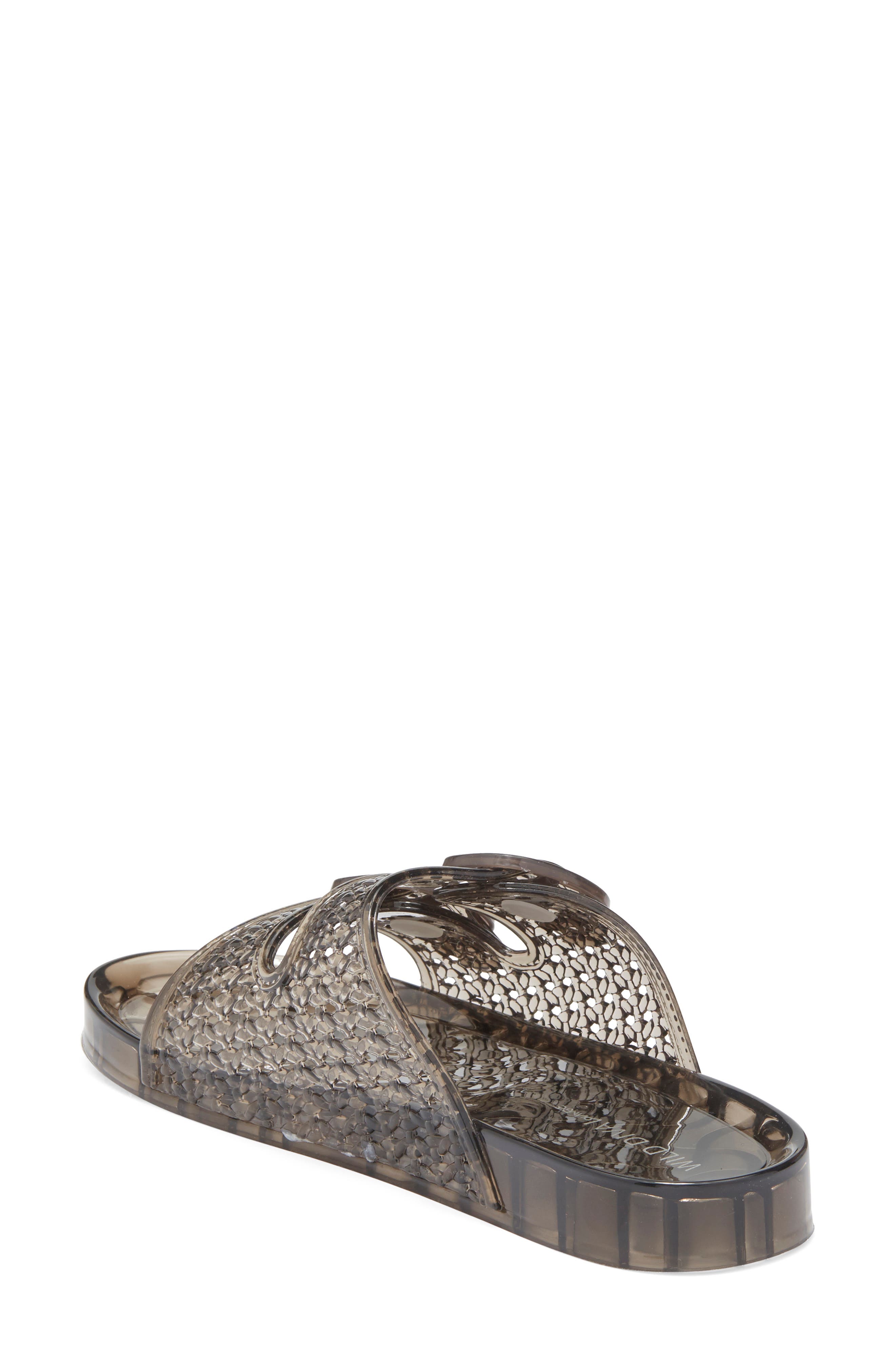 Amar Jelly Slide Sandal, Alternate, color, BLACK
