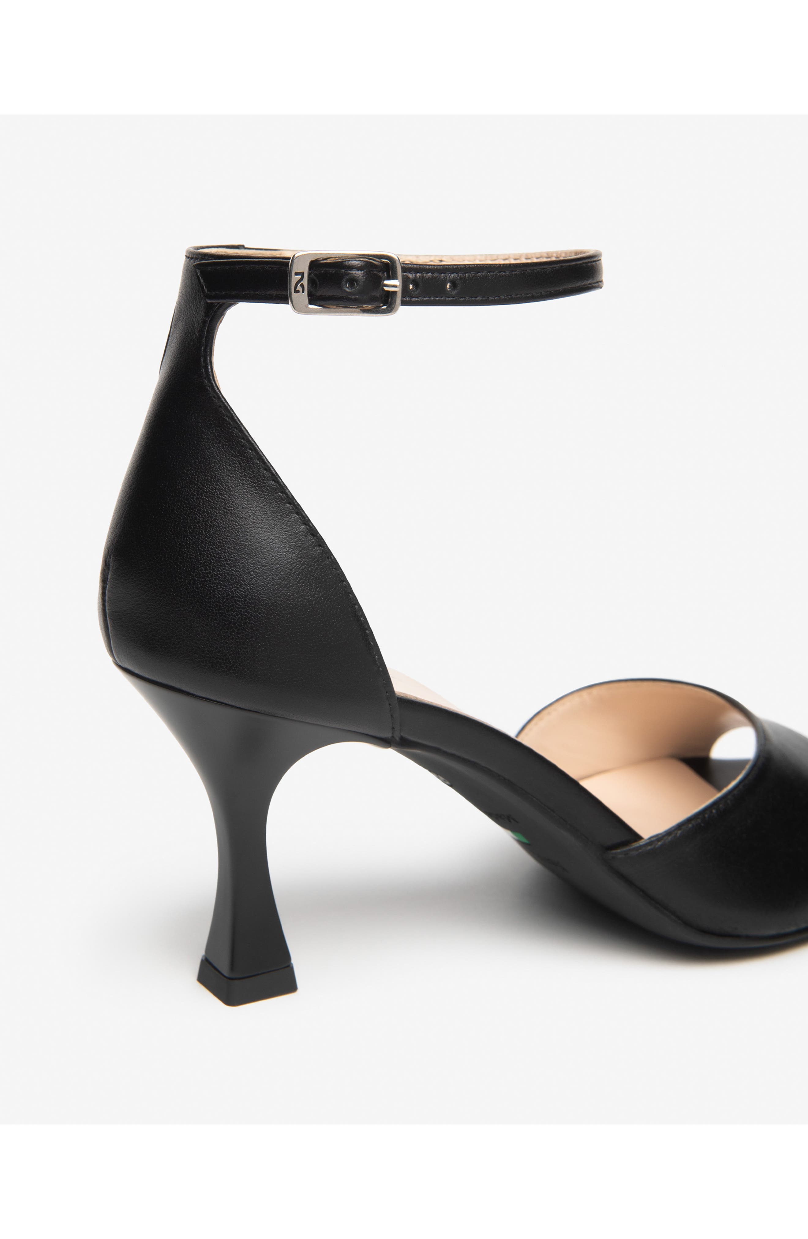 NeroGiardini Leather Ankle Strap Sandal, Alternate, color, Black