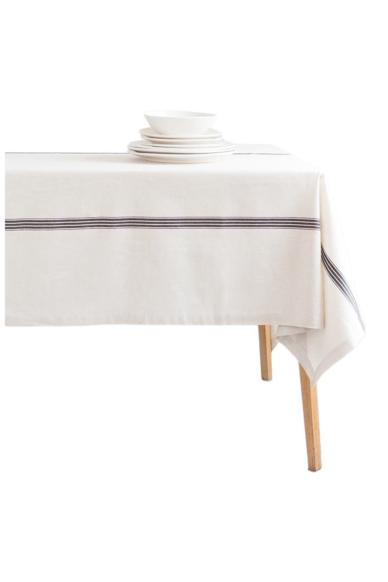 Provincial Tablecloth, Main, color, Natural/French Navy