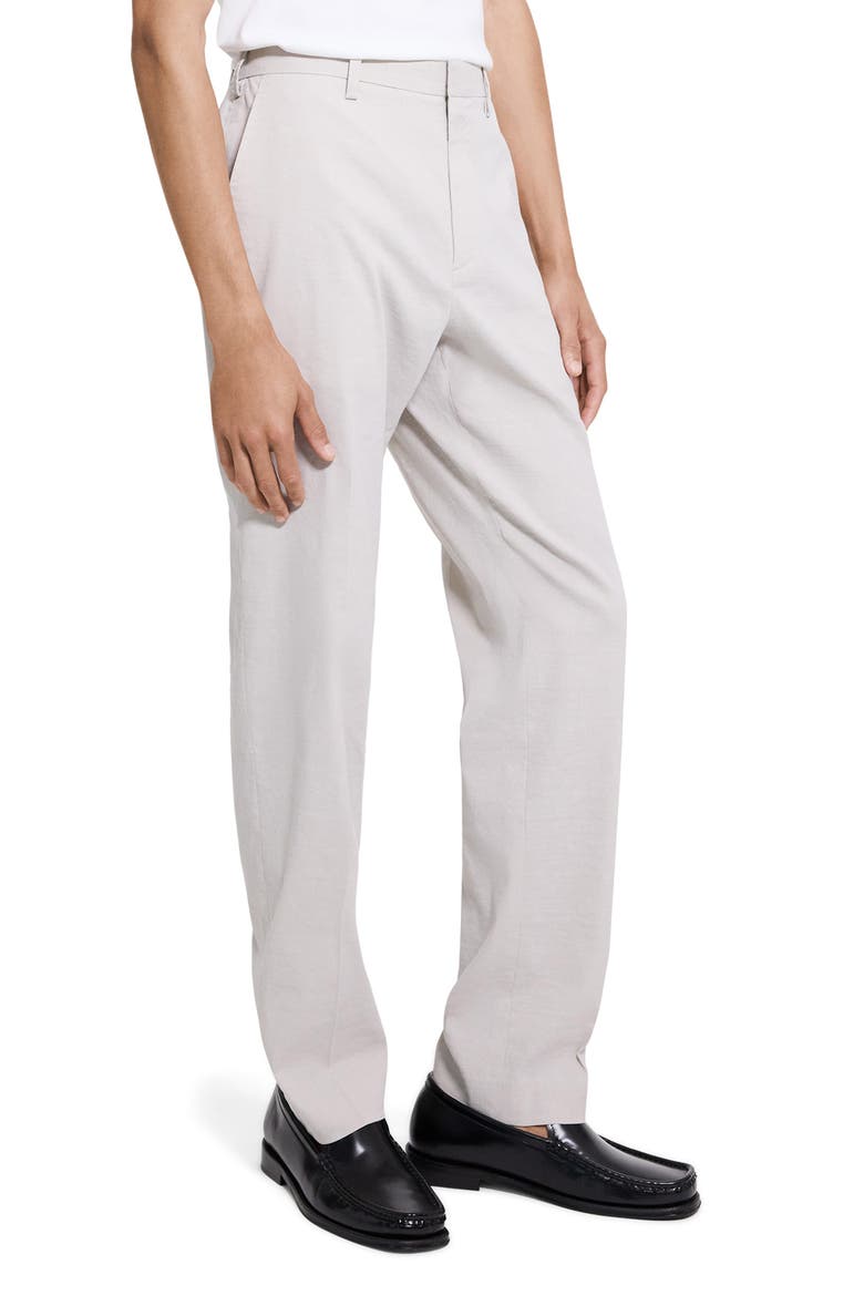 Linen Blend Standard Pants, Alternate, color, SILVER CLOUD