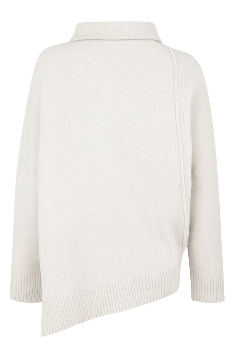 AllSaints Lock Roll Neck Wool Blend Sweater, Alternate, color, Alabaster White