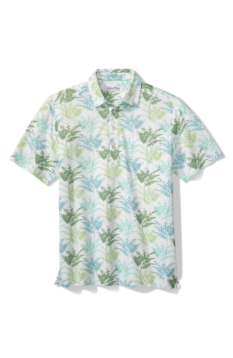 Tommy Bahama San Lucio Verde Palms Cotton Blend Polo, Alternate, color, Elm