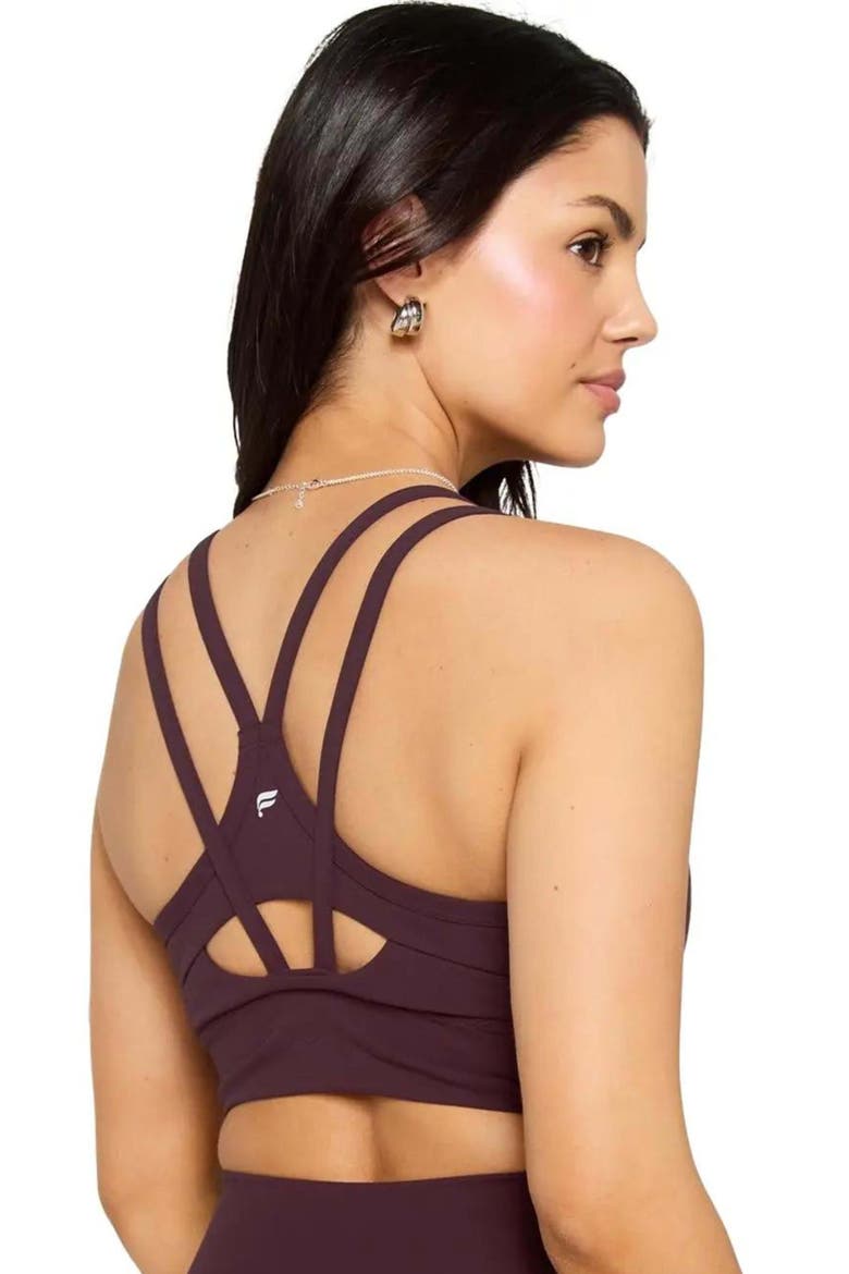 Principal Longline Medium Impact Sports Bra, Alternate, color, Oxblood