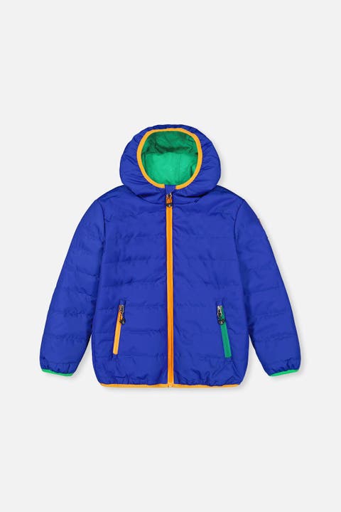 Quilted Hooded Zip Pocket Mid-Season Jacket (Toddler, Little Kid & Big Kid)