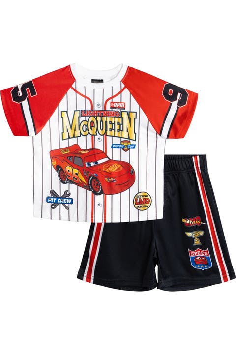 Cars Lightning McQueen 2-Piece Baseball Jersey and Shorts Set