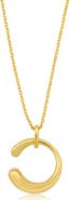 Sienna Vale Puffed C Pendant Necklace