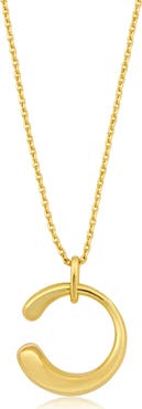 Sienna Vale Puffed C Pendant Necklace