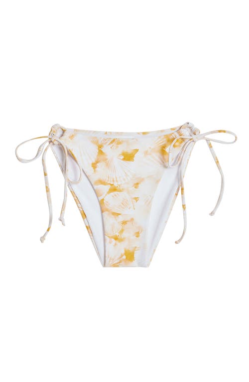 Desigual Tie Side Bikini Bottoms In Yellow