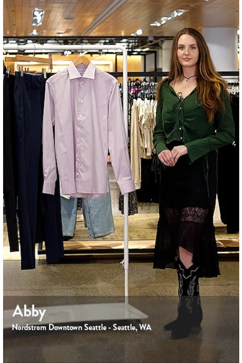 Contemporary Fit Textured Twill Dress Shirt video