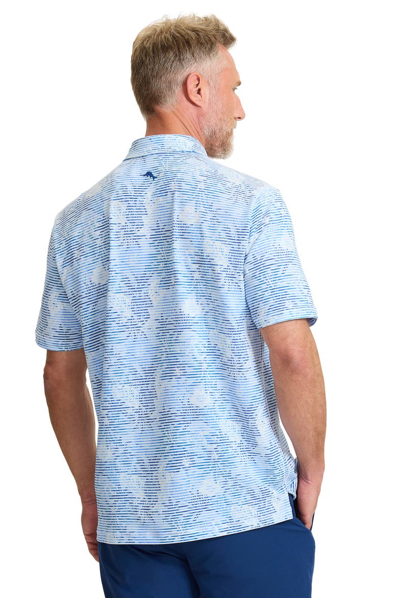 Costa Wave Palm Azul Seersucker Stripe IslandZone® Polo, Alternate, color, BLUE VAULT