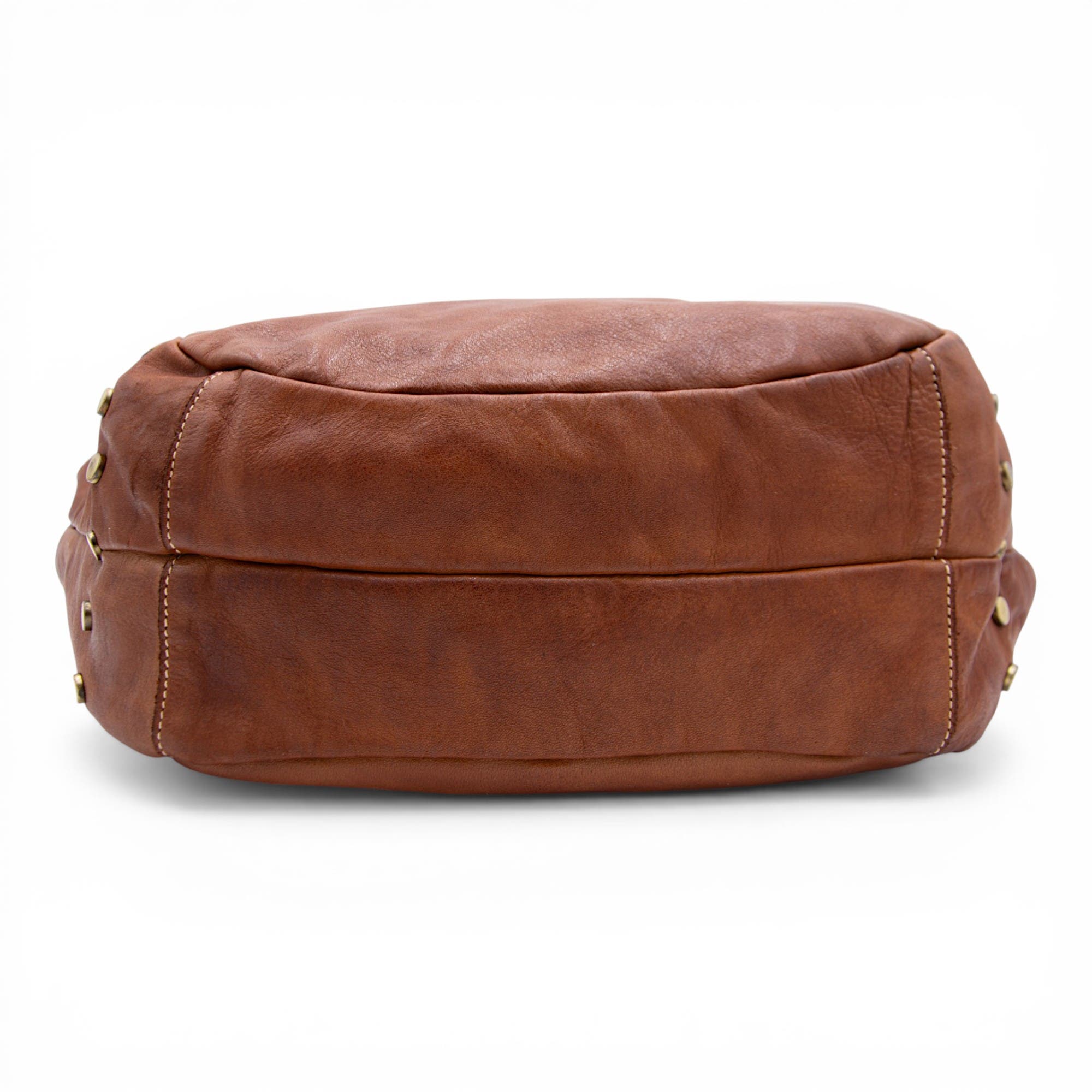Slouchy Stud Tote, Alternate, color, Cognac