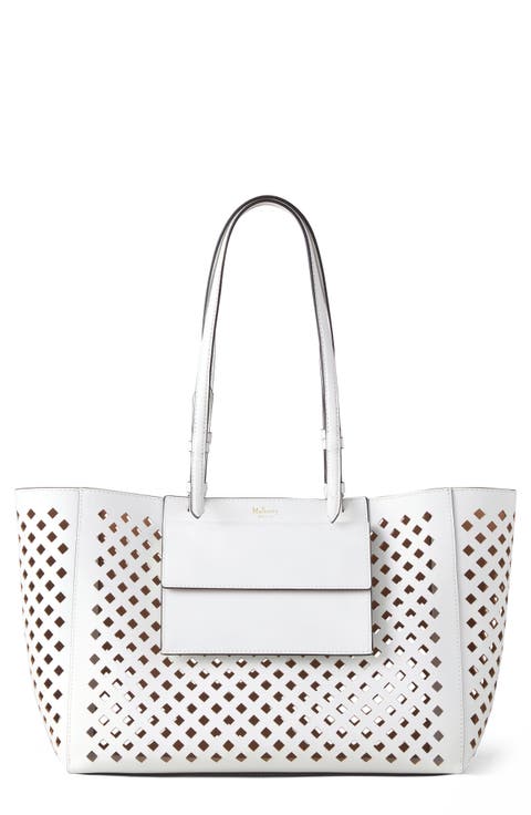 Perforated Leather Tote