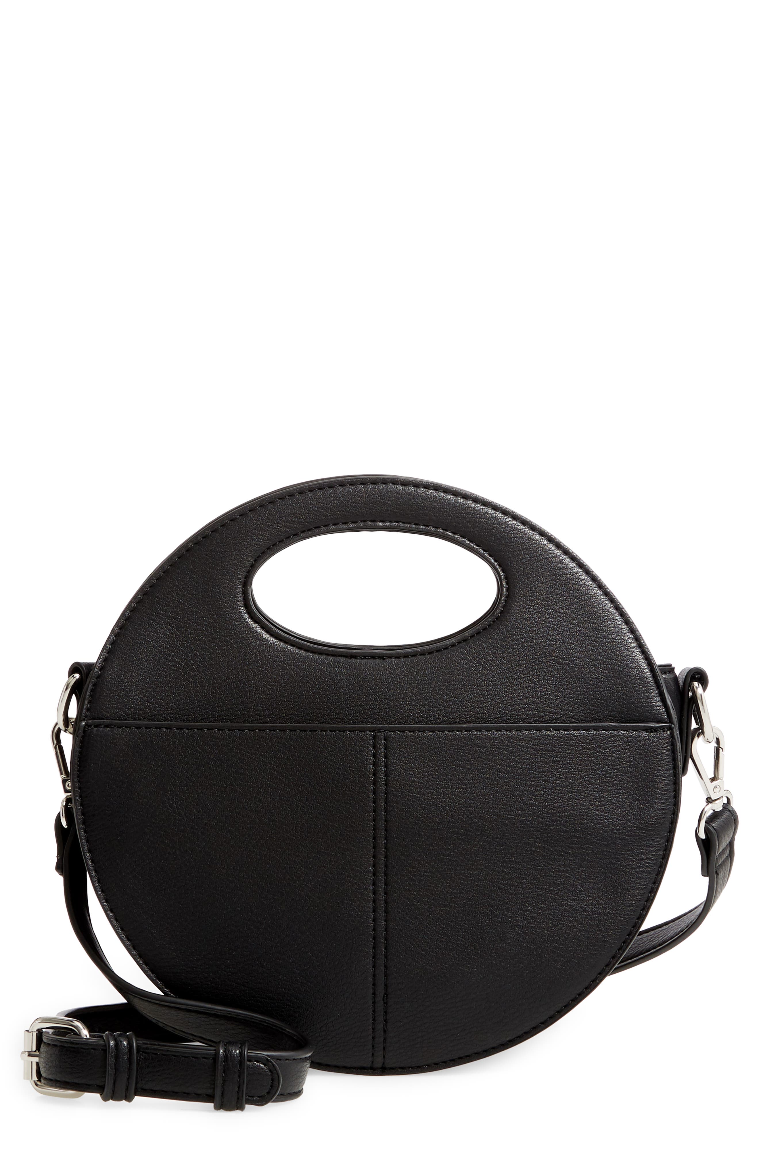 Sole Society Jane Faux Leather Crossbody Bag, Main, color, 