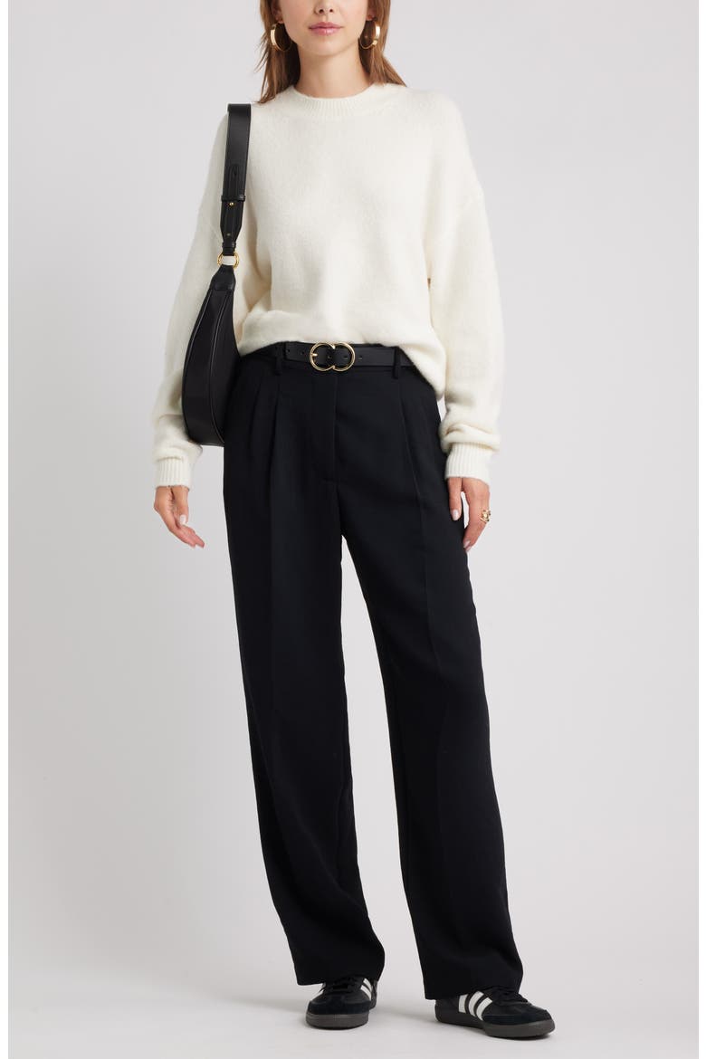 Cozy Crewneck Sweater, Alternate, color, WHITE WHISPER