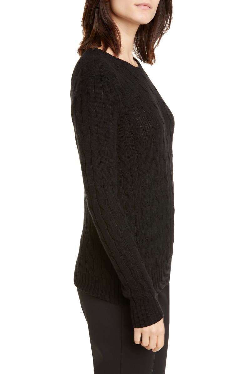 Polo Ralph Lauren Cable Knit Cashmere Sweater, Alternate, color,