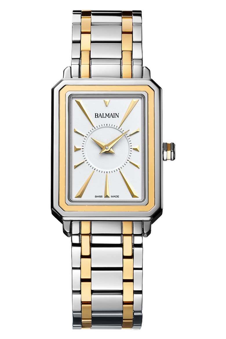 Eirini Bracelet Watch, 25mm x 33mm, Main, color, BICOLOR STAINLESS STEEL AND Y