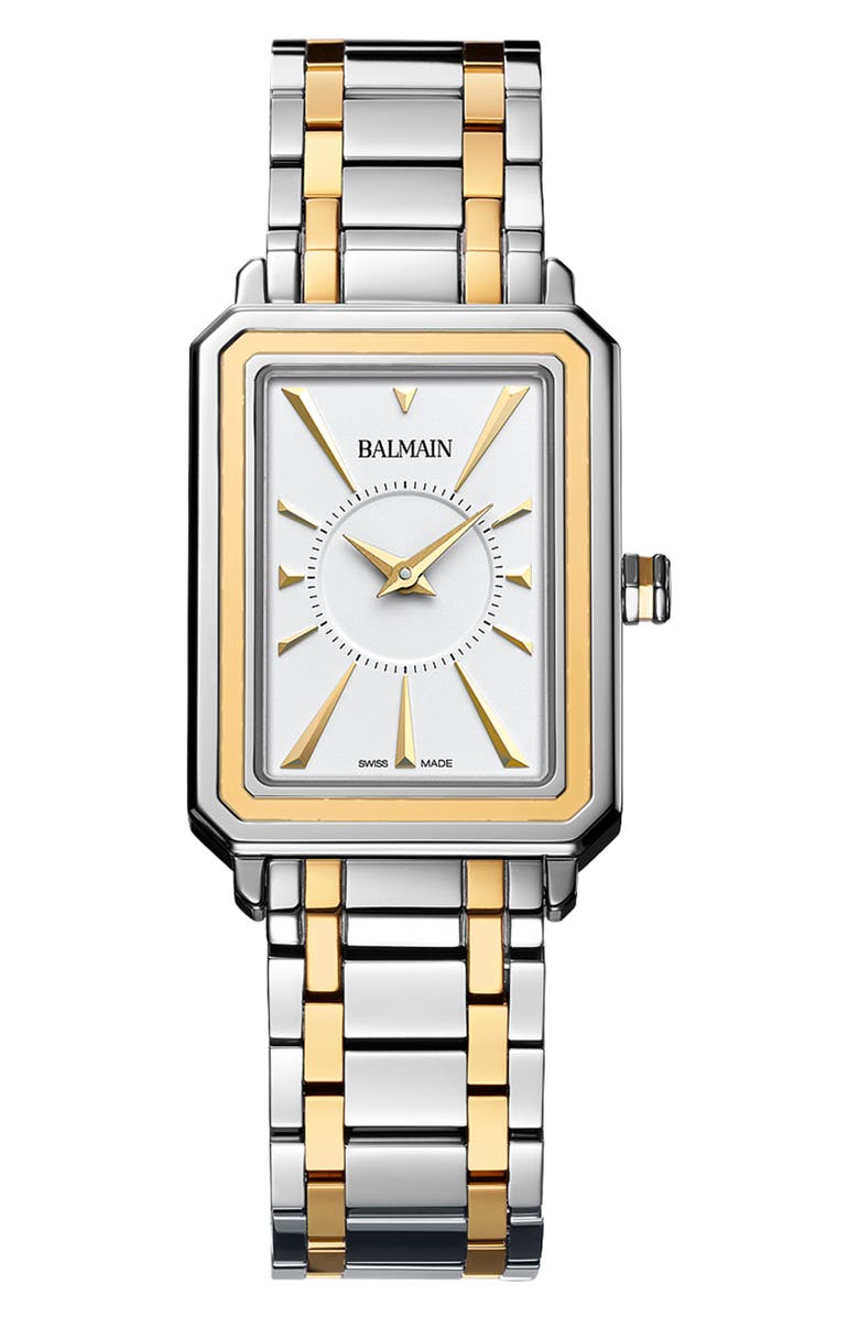 BALMAIN WATCHES Eirini Bracelet Watch, 25mm x 33mm, Main, color, Bicolor Stainless Steel And Y