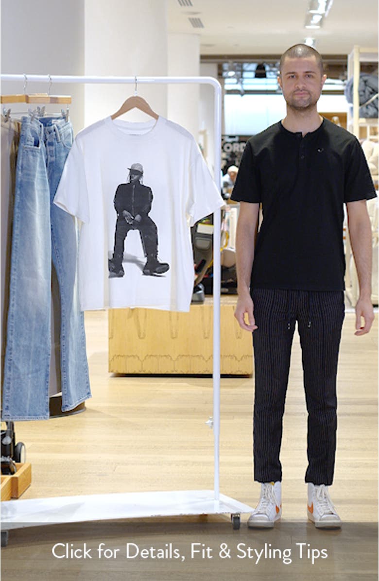 Oversize Pusha T My Name Is Graphic T-Shirt, sales video thumbnail