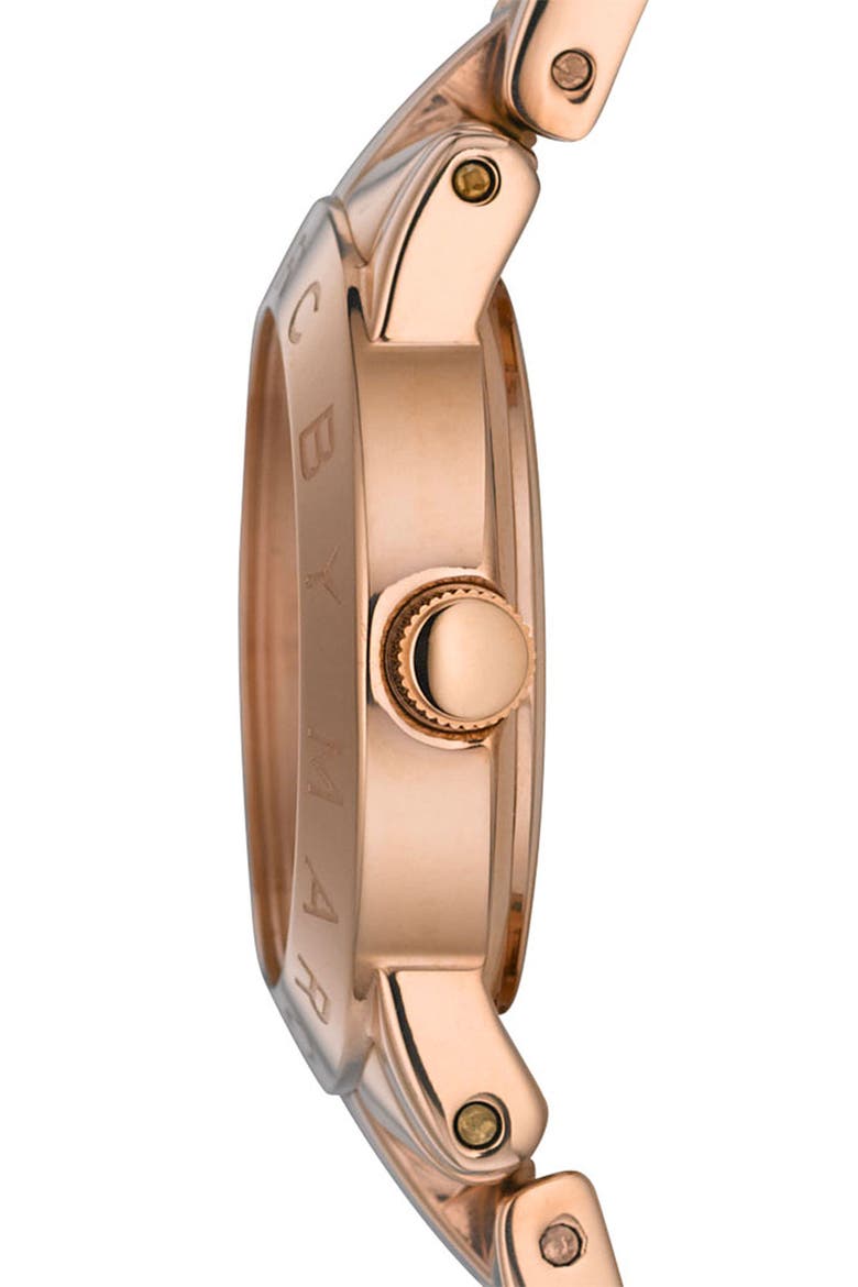 'Small Amy' Crystal Bracelet Watch, 26mm, Alternate, color, ROSE GOLD