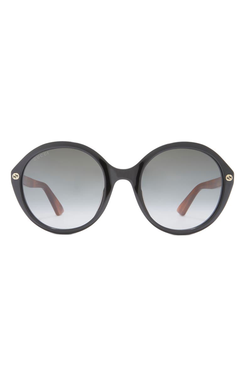 Gucci 55mm Round Sunglasses, Main, color,