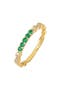 selected 18K Yellow Gold/ Emerald