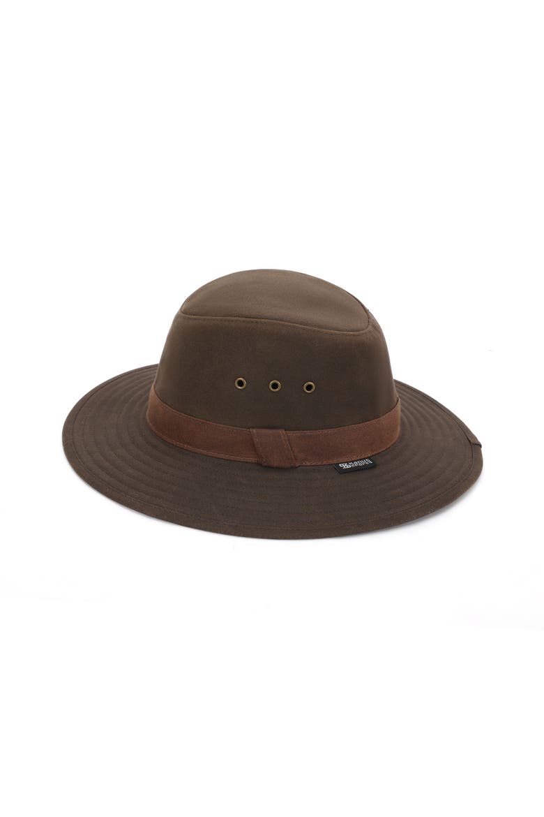 Delano Men's Waxed Cotton Hat, Alternate, color, Hunter