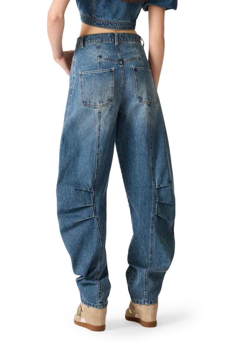 Austin Seamed High Waist Wide Leg Jeans, Alternate, color, BLUE HEATHER