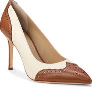 Lauren Ralph Lauren Lynden Perforated Pointed Toe Pump