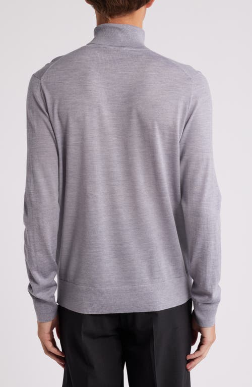 Theory Merino Wool Blend Turtleneck Sweater In Gold