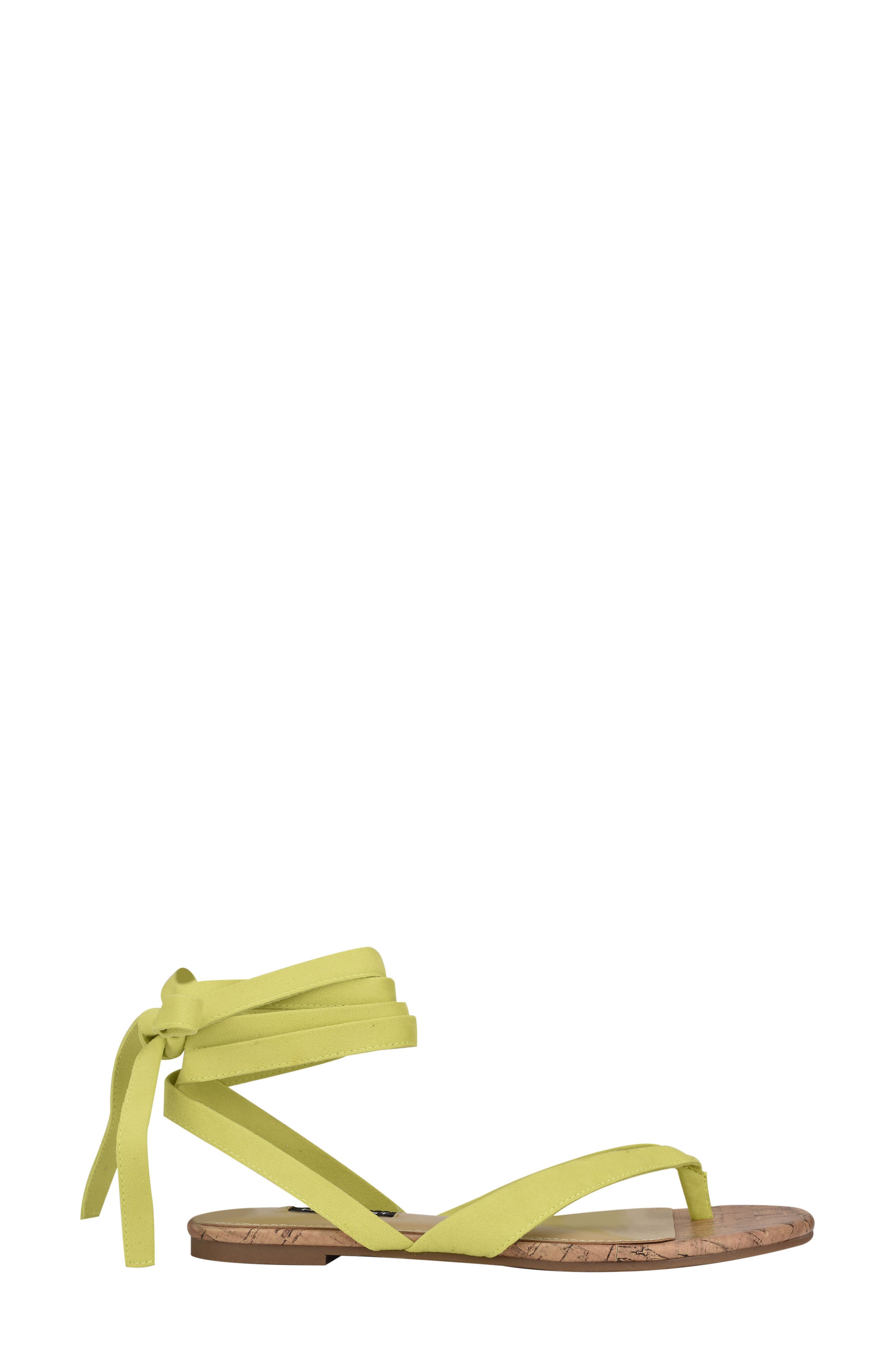 Nine West Tied Up Ankle Tie Sandal, Alternate, color, 