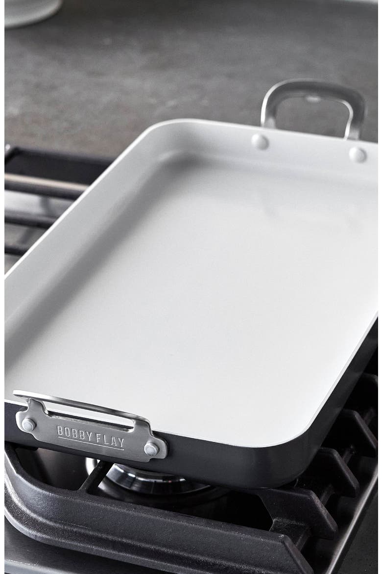 x Bobby Flay Ceramic Nonstick Double Burner Griddle, Alternate, color, GRAPHITE