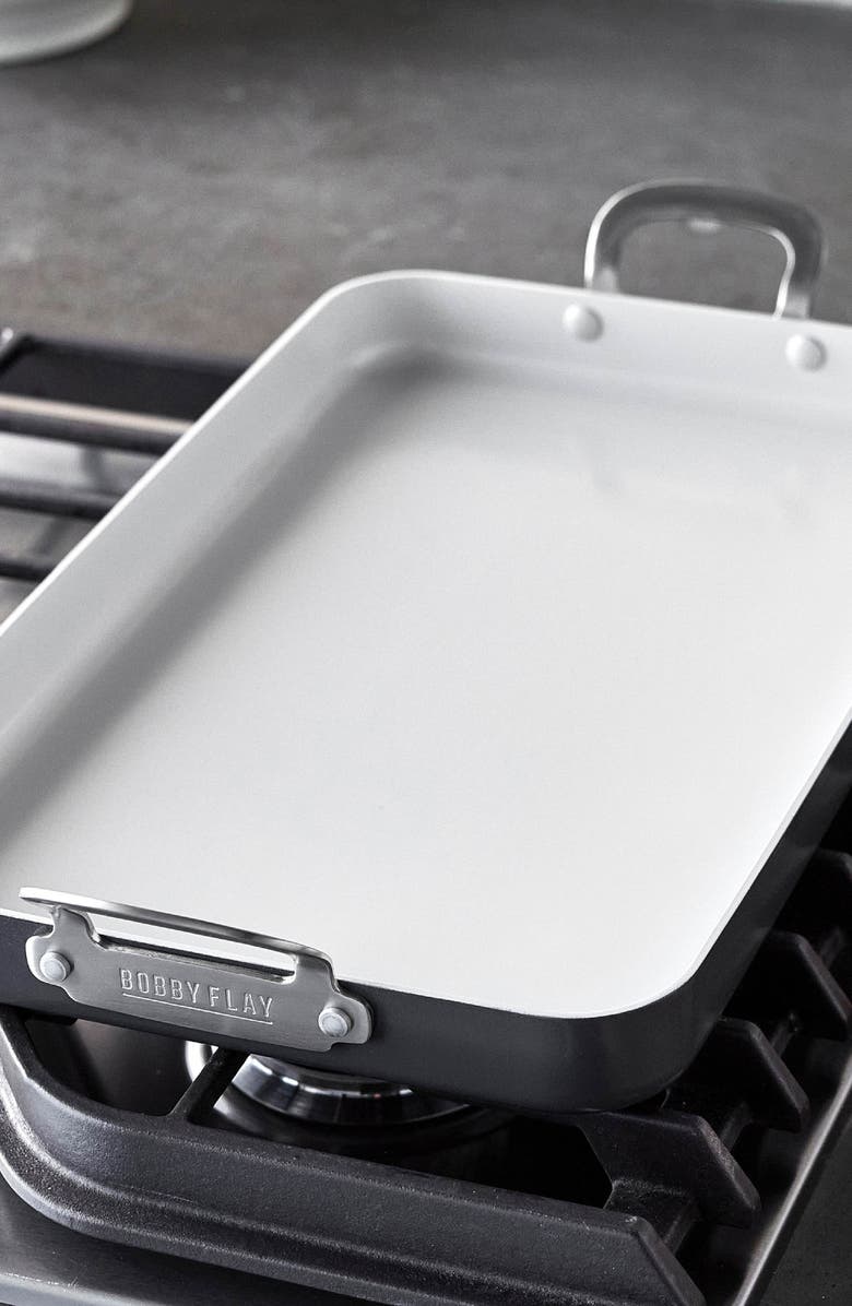 GreenPan x Bobby Flay Ceramic Nonstick Double Burner Griddle, Alternate, color, Graphite