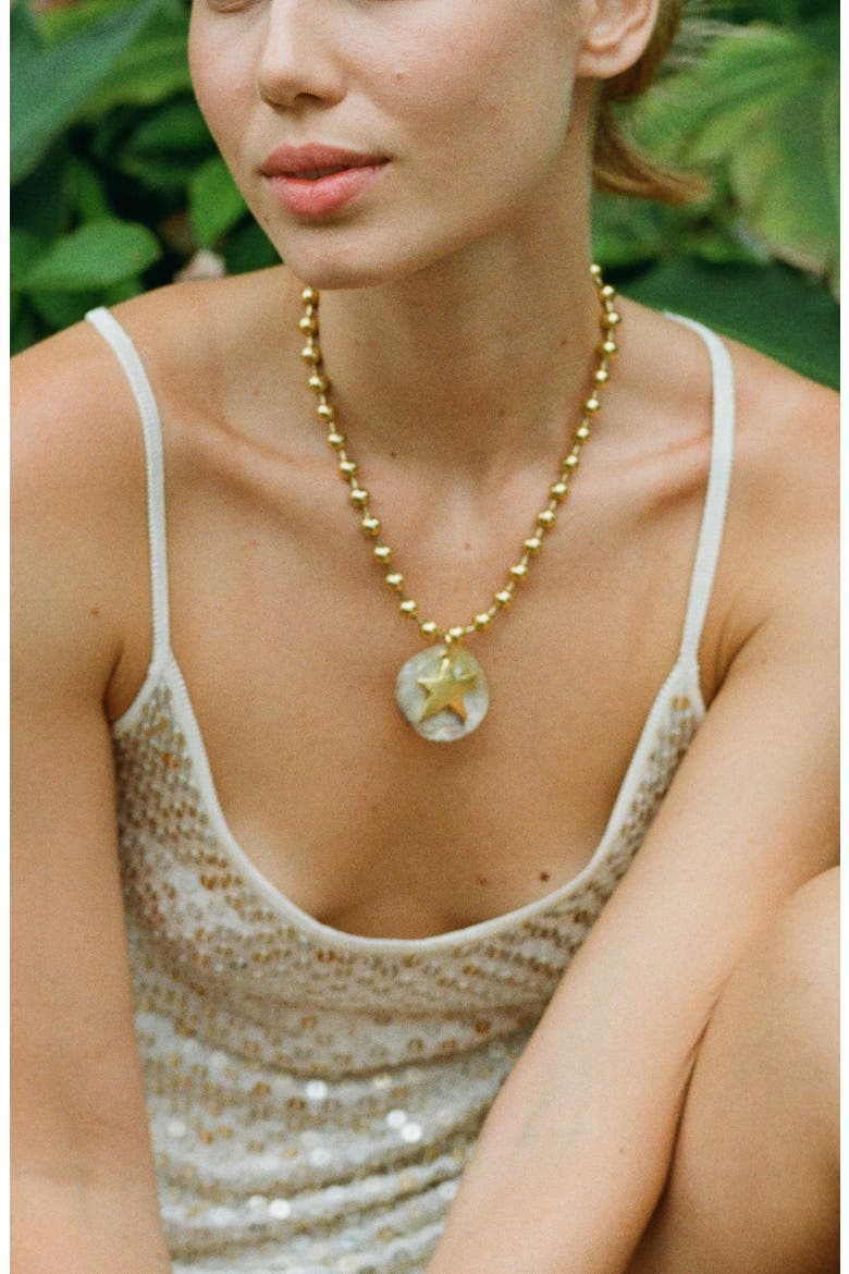 Levi Necklace, Alternate, color, Green
