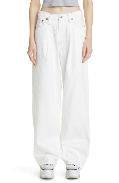 Damon Pleated Rigid Wide Leg Jeans (Nordstrom Exclusive)