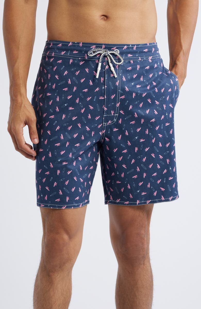 johnnie-O Jo Surfin Swim Trunks, Main, color, 