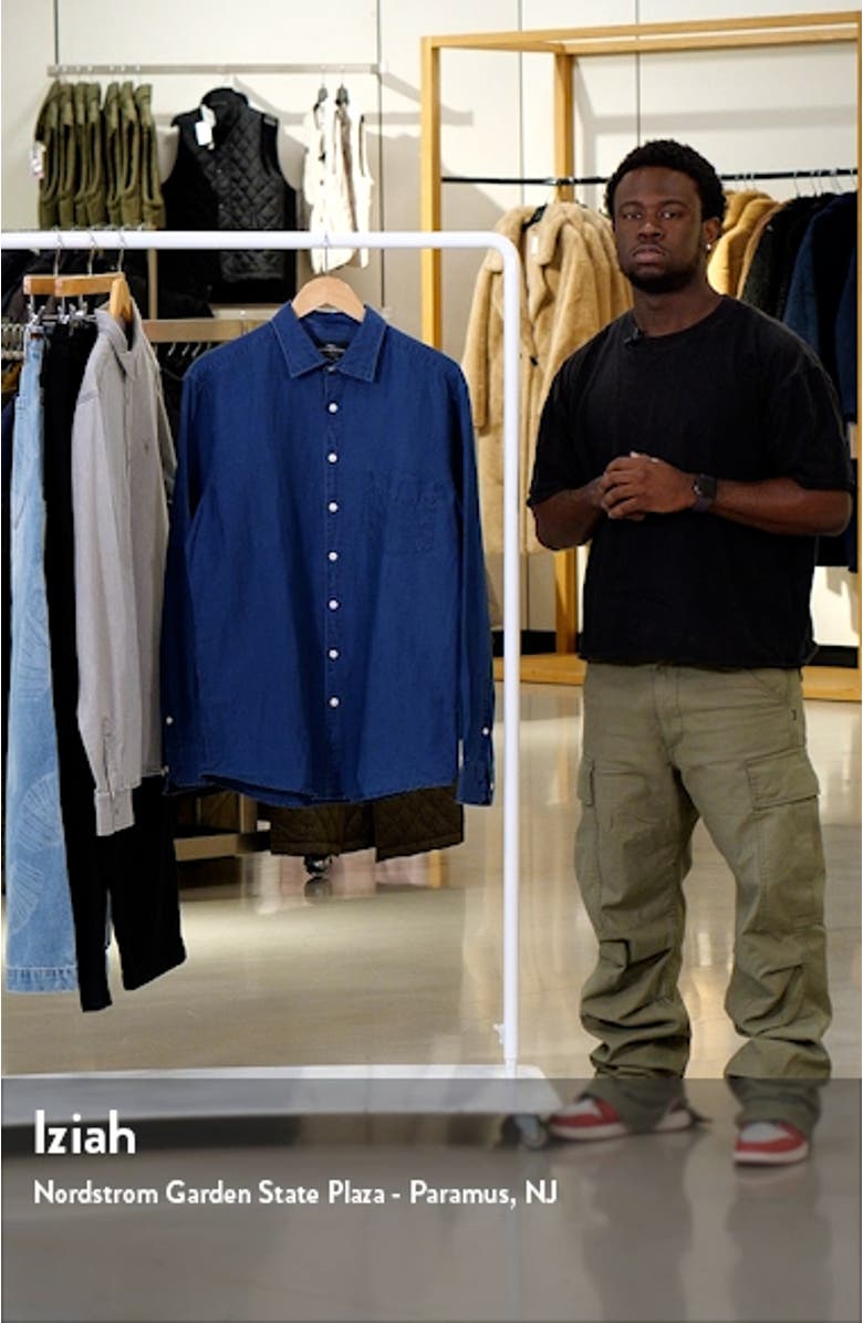 Clifton Sports Fit Solid Linen & Cotton Button-Up Shirt, sales video thumbnail